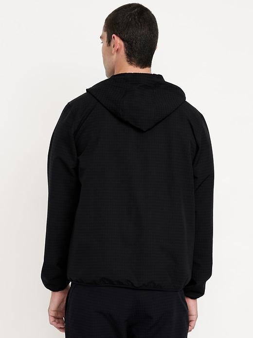 Textured Zip Performance Hoodie Product Image