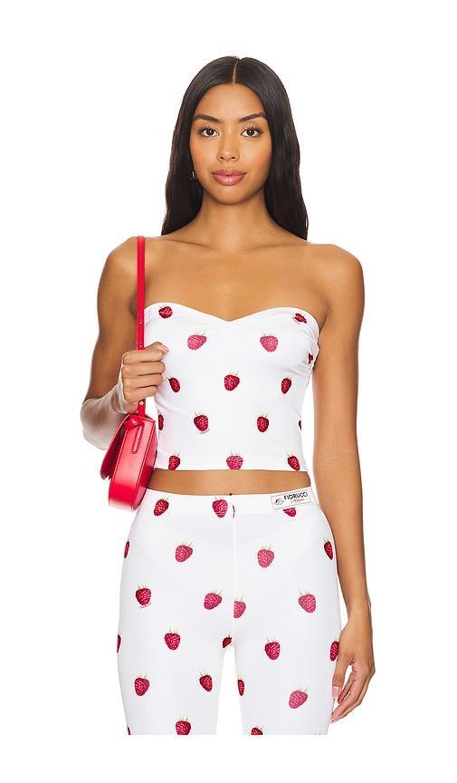 Raspberry Print Bustier Top FIORUCCI Product Image