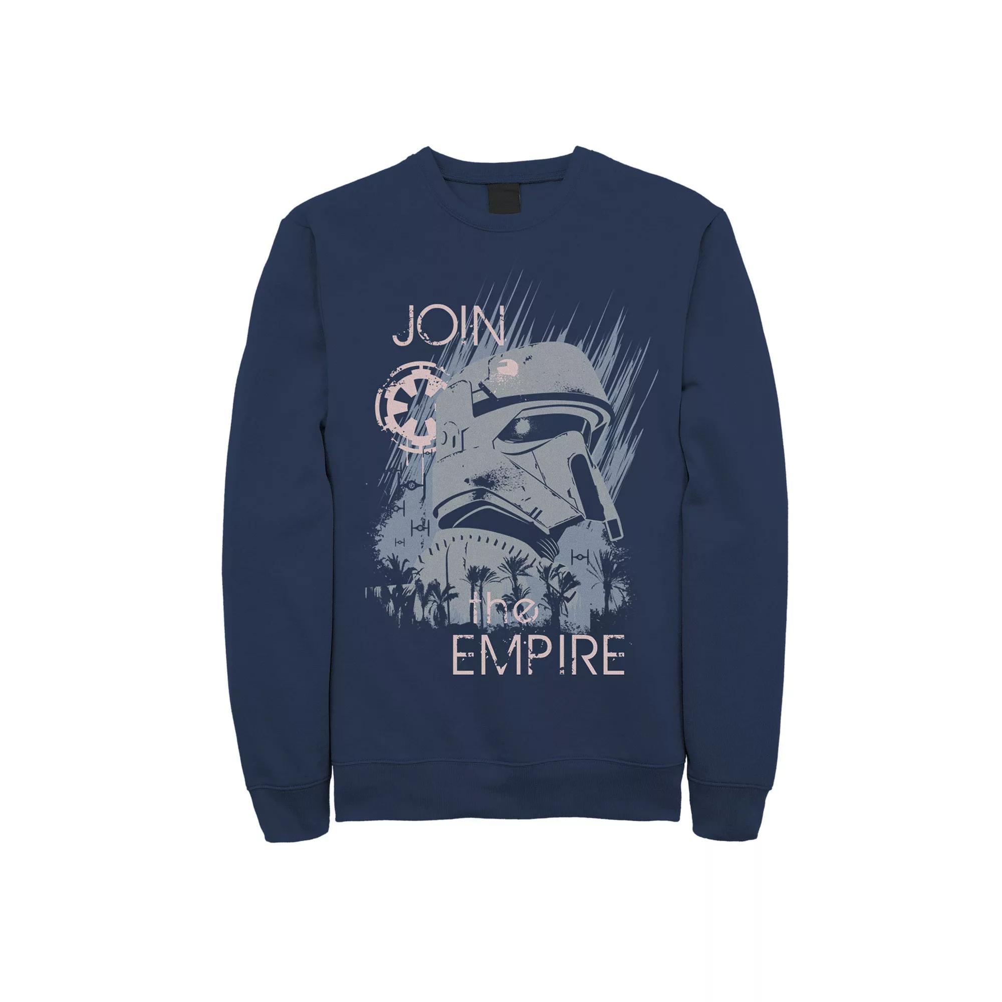 Mens Star Wars Join The Empire Faded Sweatshirt Blue Product Image