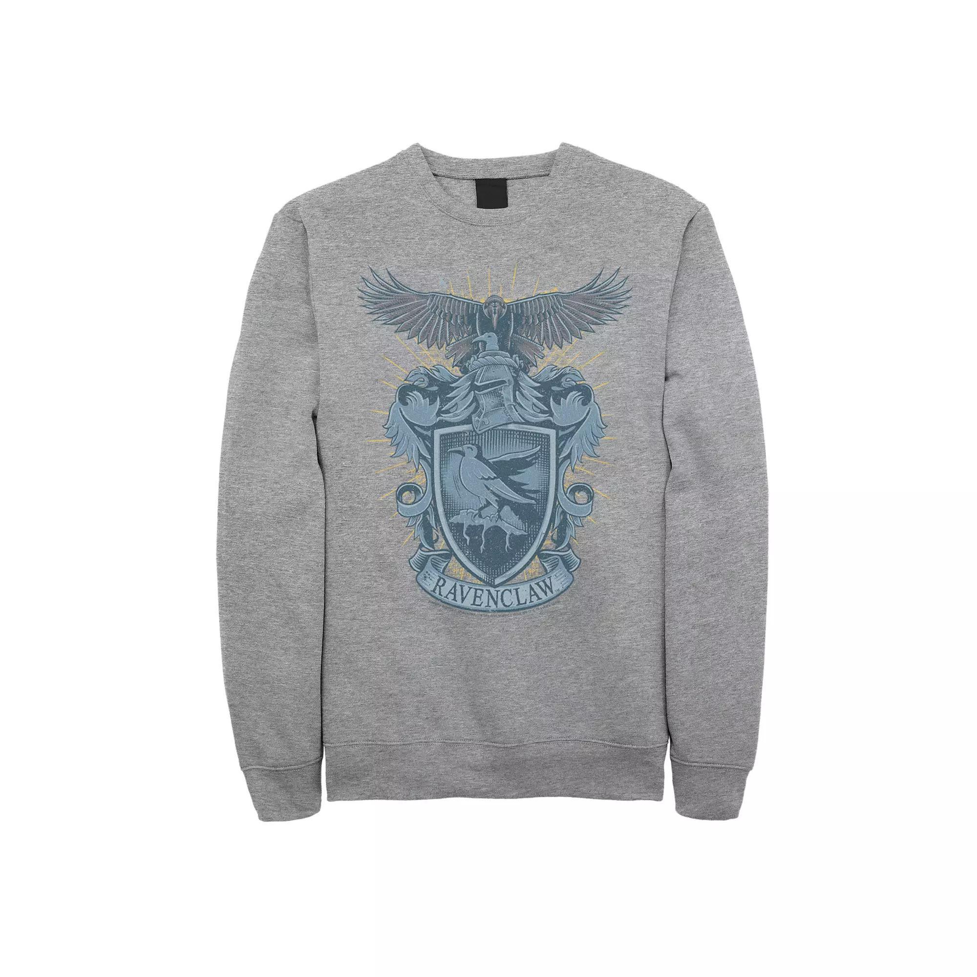 Men's Harry Potter Ravenclaw Detailed House Crest Sweatshirt, Size: XXL, Athletic Grey Product Image