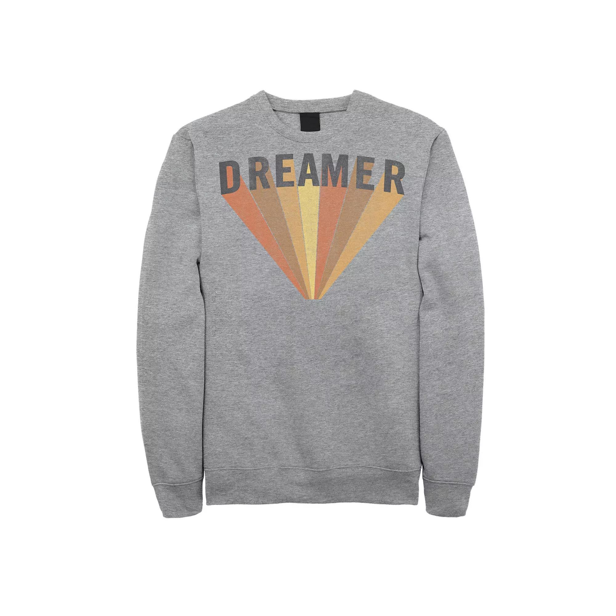Men's Fifth Sun "Dreamer" Rainbow Burst Sweatshirt, Size: XL, Athletic Grey Product Image
