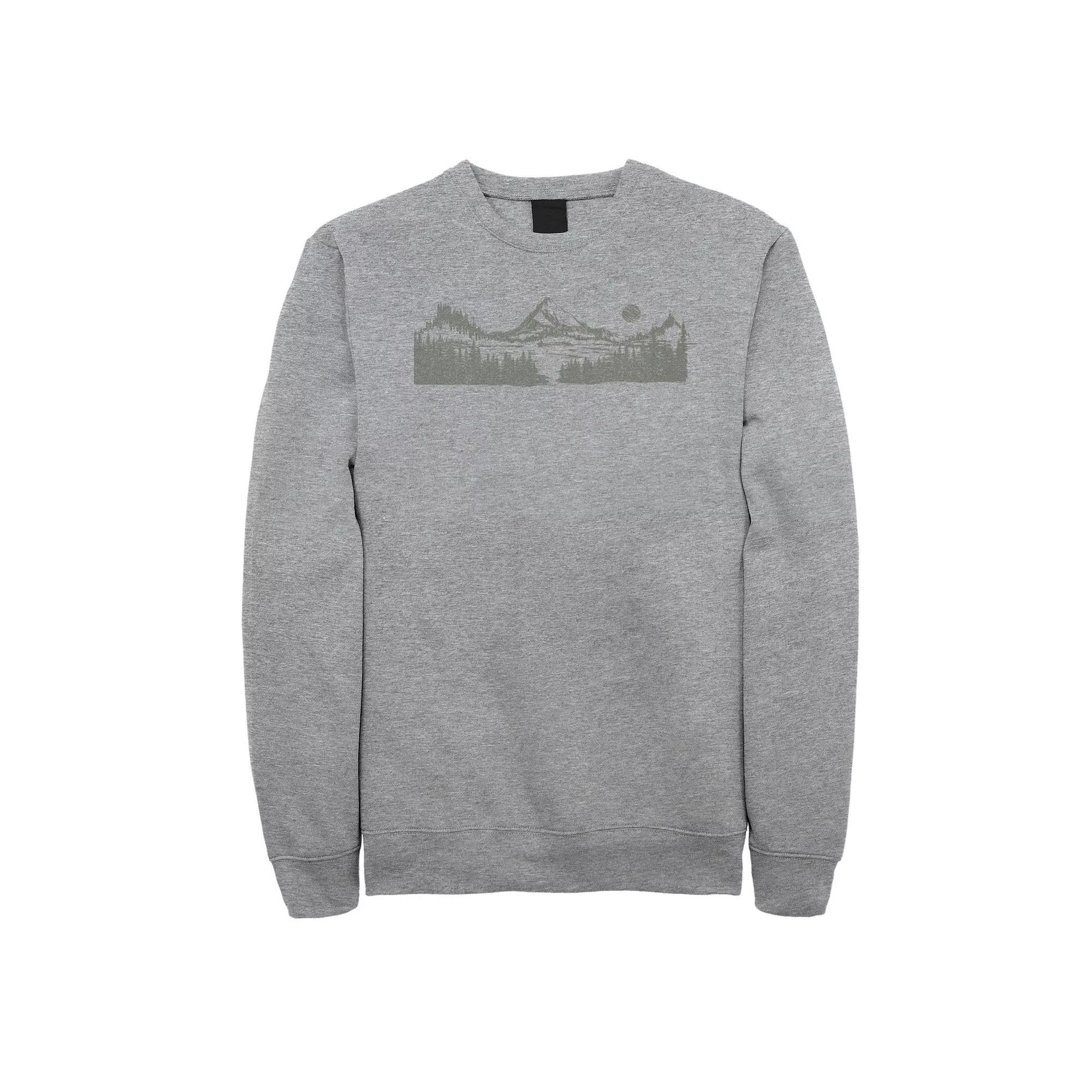 Mens Marvel City Skyline Logo Sweatshirt Athletic Grey Product Image