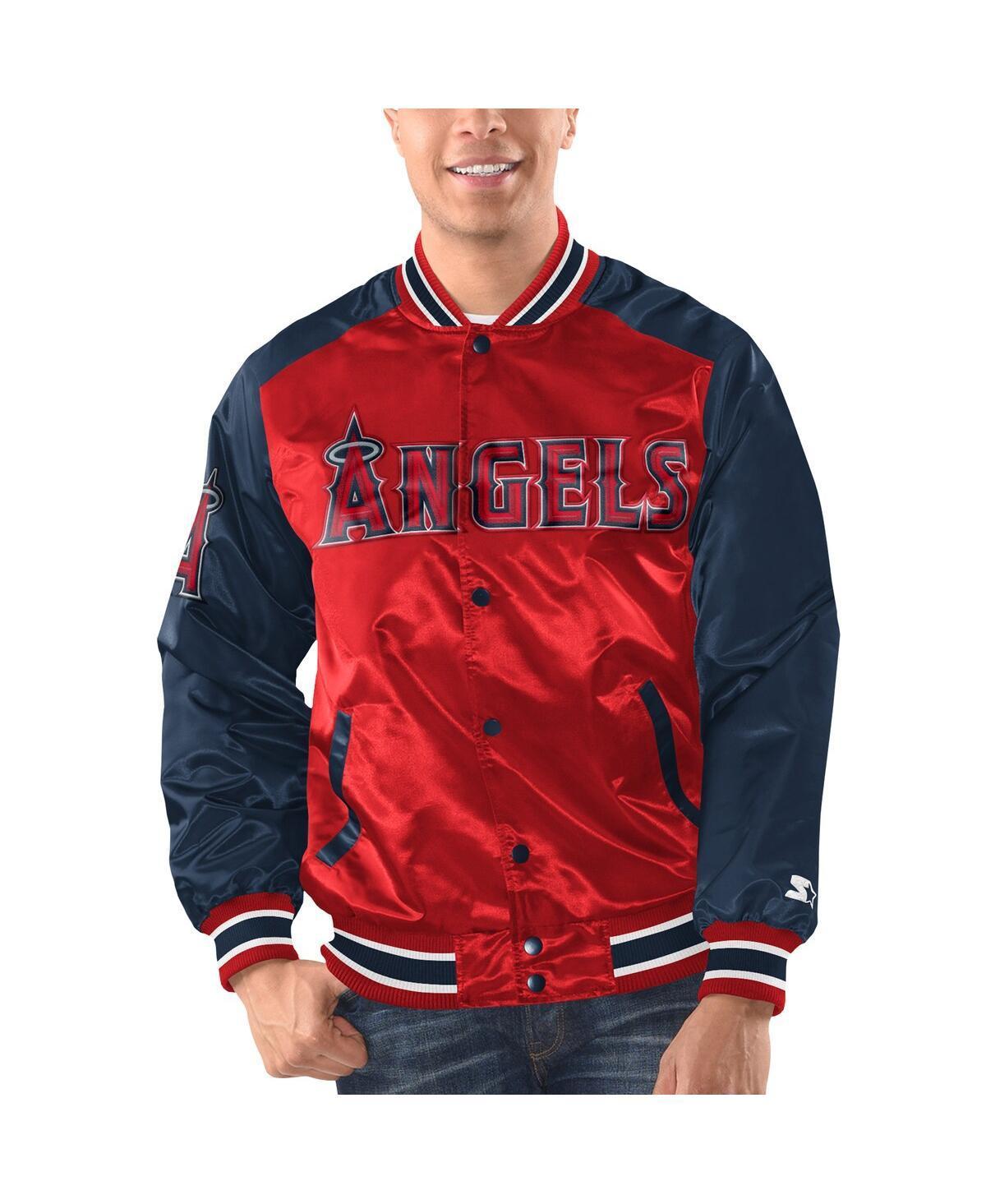 Men's Starter Blue/Black Orlando Magic Renegade Satin Full-Snap Varsity Jacket, Size: Small, Mag Blue Product Image
