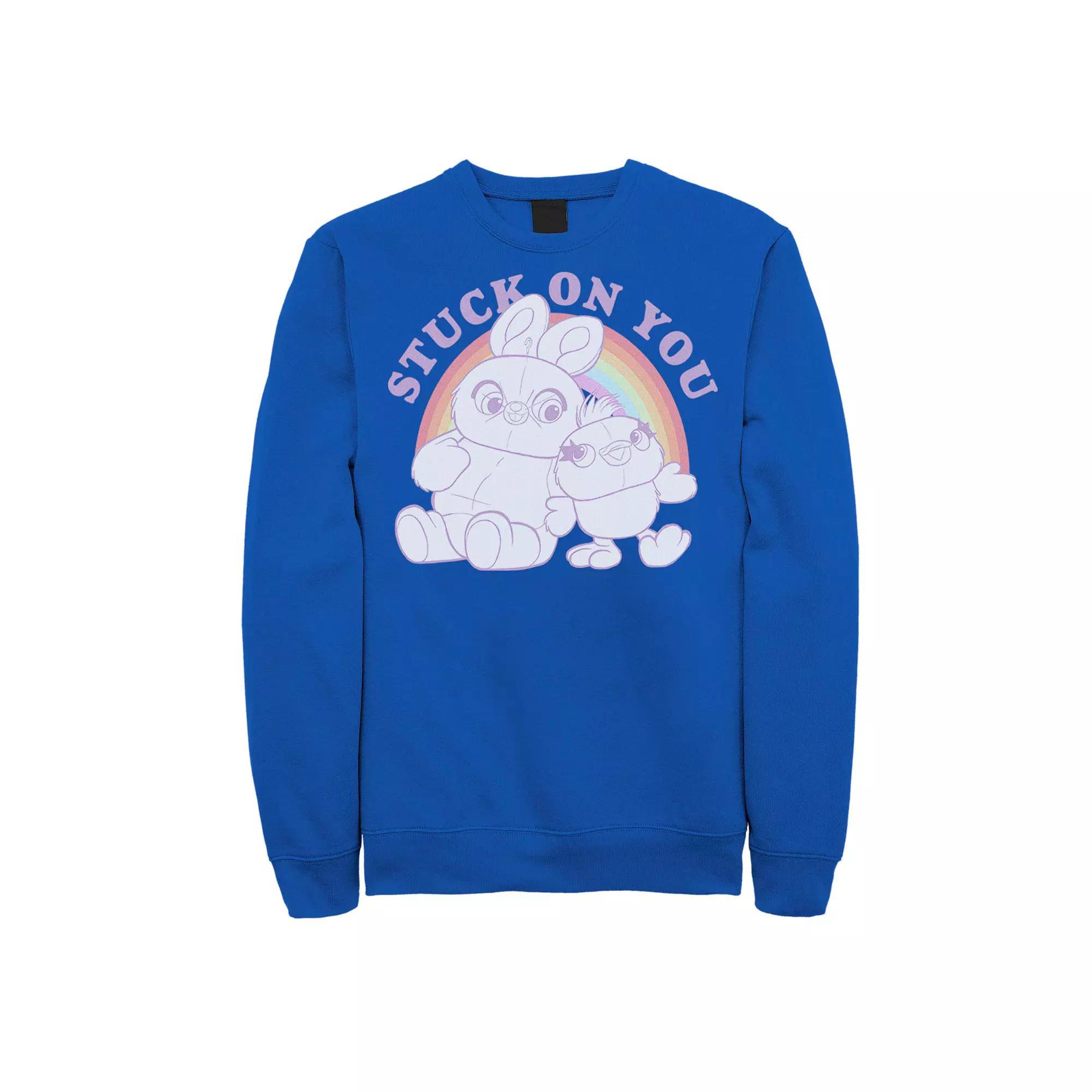 Mens Disney / Pixar Toy Story 4 Ducky & Bunny Stuck On You Sweatshirt Product Image