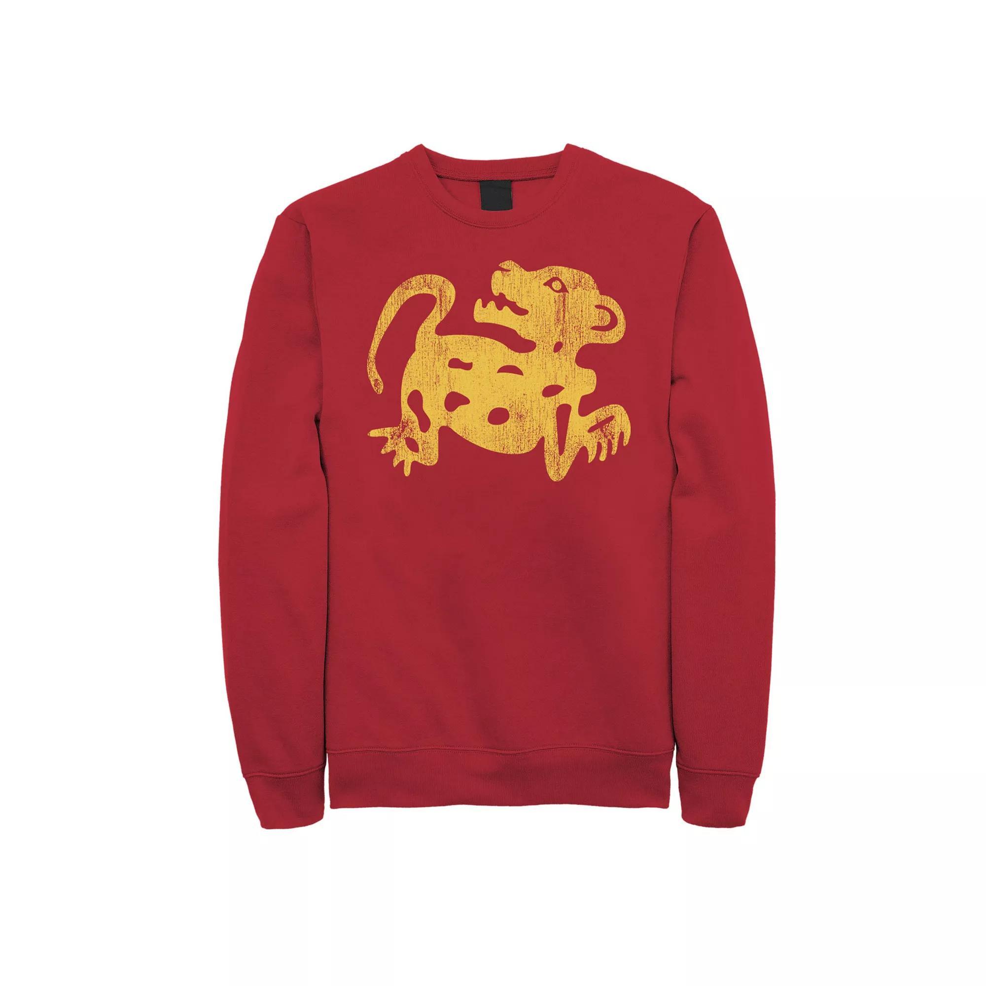 Men's Bear Scene Line Art Sweatshirt, Size: XXL, Blue Product Image