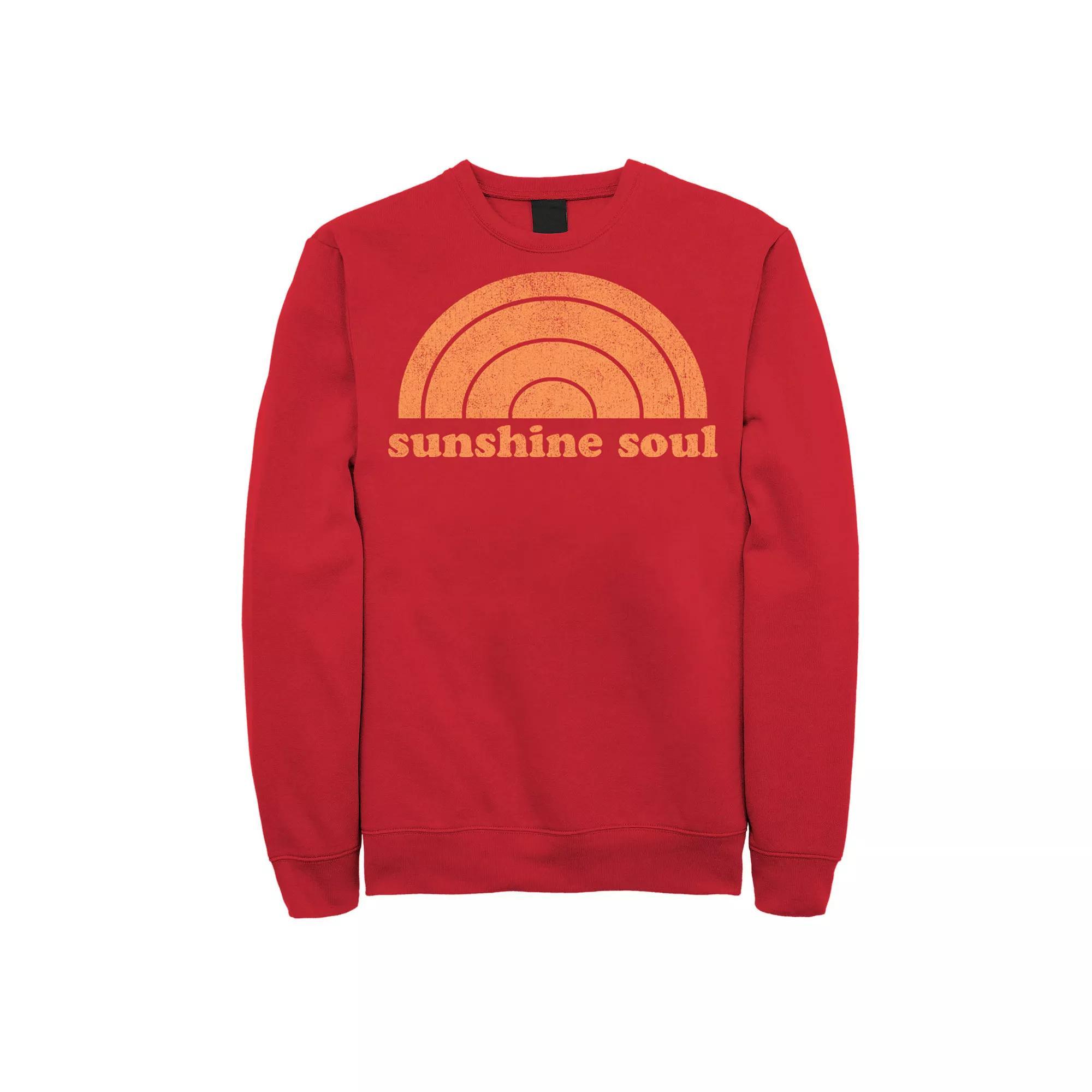 Men's Fifth Sun Sunshine Soul Retro Sweatshirt, Size: XL, Red Product Image
