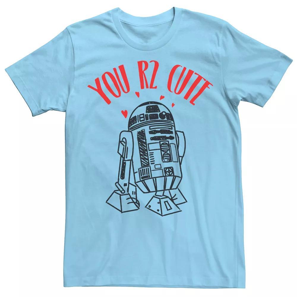 Men's Star Wars R2-D2 You Are Too Cute Tee, Size: XXL, Light Blue Product Image