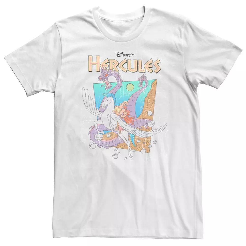 Disney's Hercules Big & Tall Hydra Escape Cracked Image Graphic Tee, Men's, Size: 3XL Tall, White Product Image