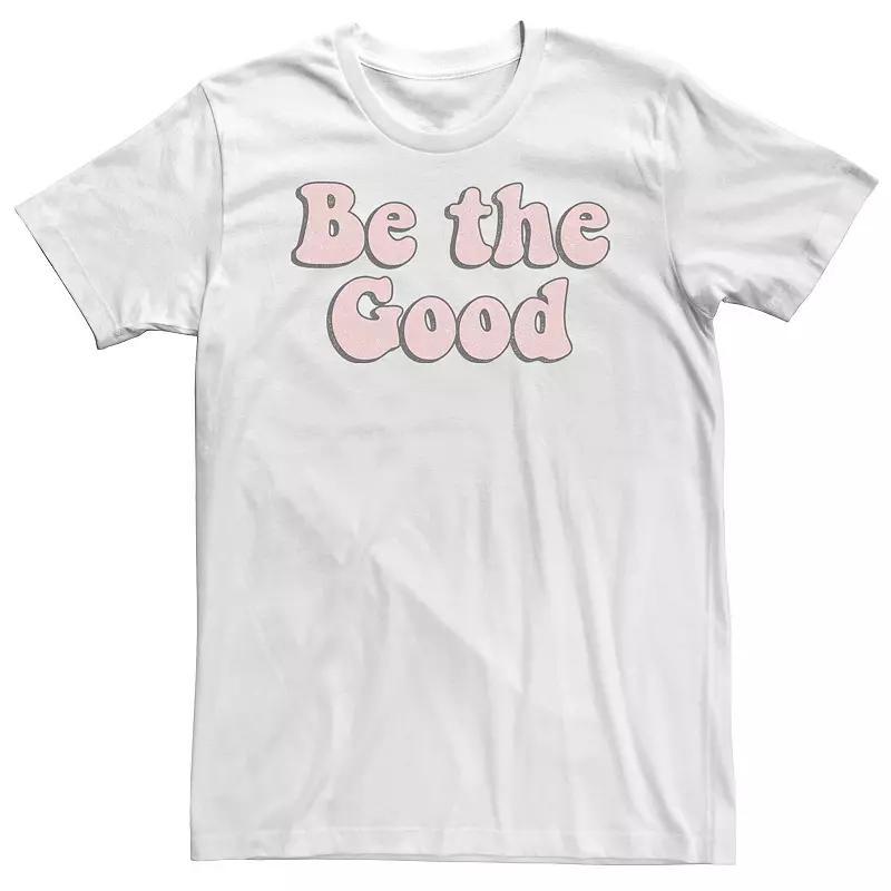 Big & Tall Trendy "Be The Good" Text Tee, Men's, Size: 3XL Tall, White Product Image