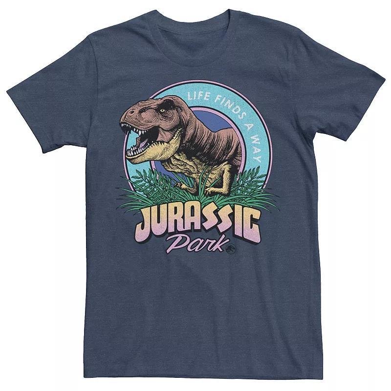 Men's Jurassic Park Life Finds A Way Vibrant Graphic Tee, Size: XL, Red Product Image