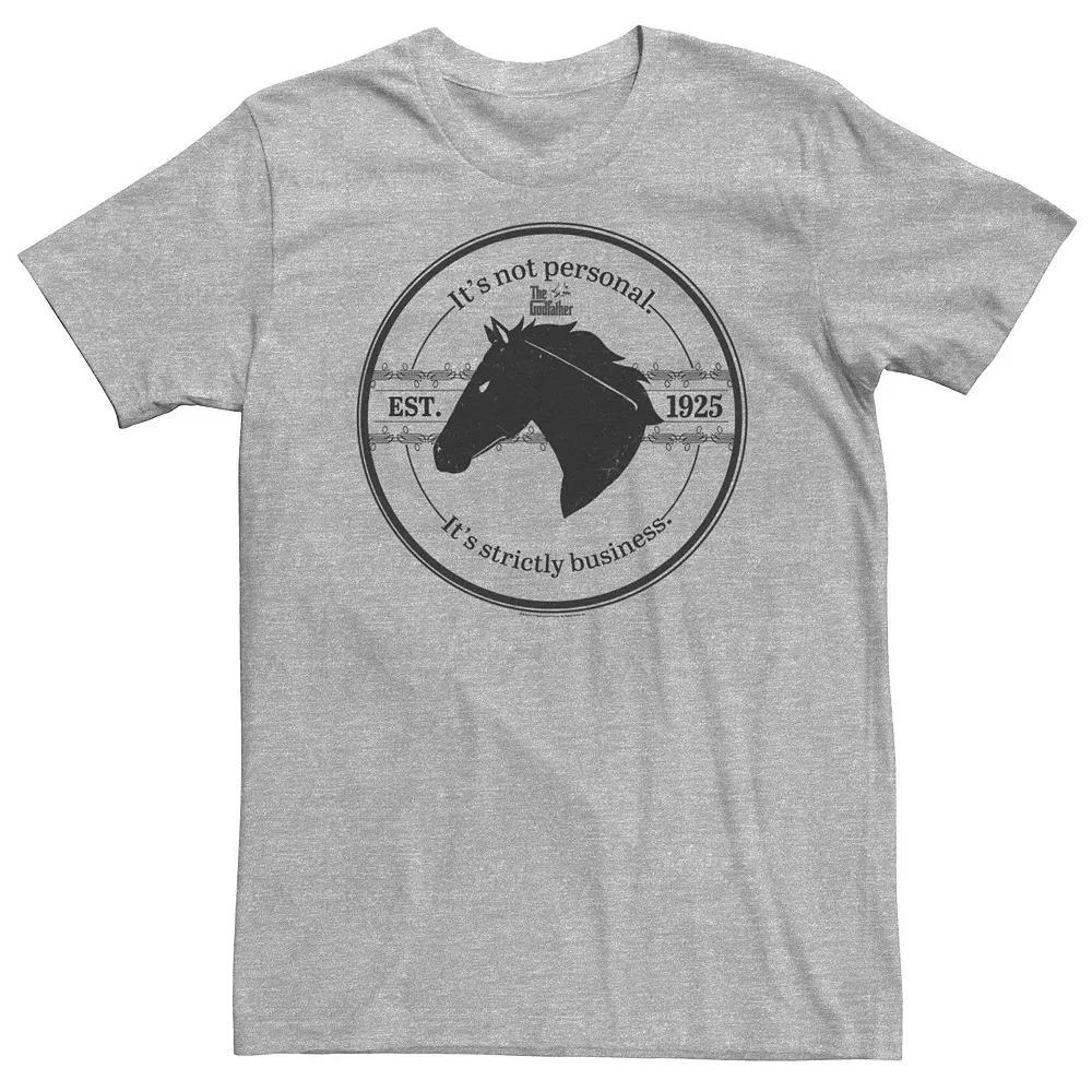 Big & Tall The Godfather "It's Not Personal It's Strictly Business" 1925 Tee, Men's, Size: XXL Tall, Athletic Grey Product Image