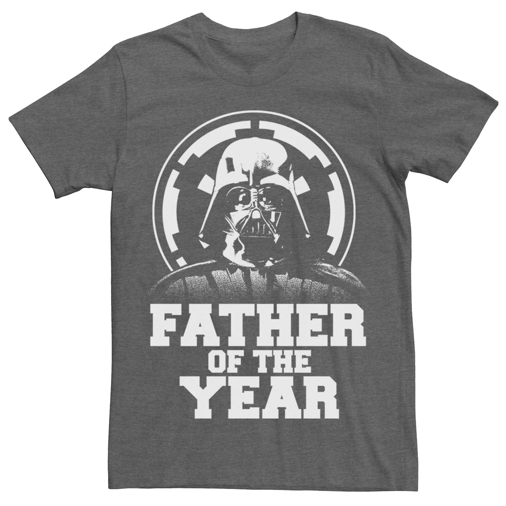 Men's Star Wars Darth Vader Father Of The Year Tee, Size: Small, Grey Heather Product Image