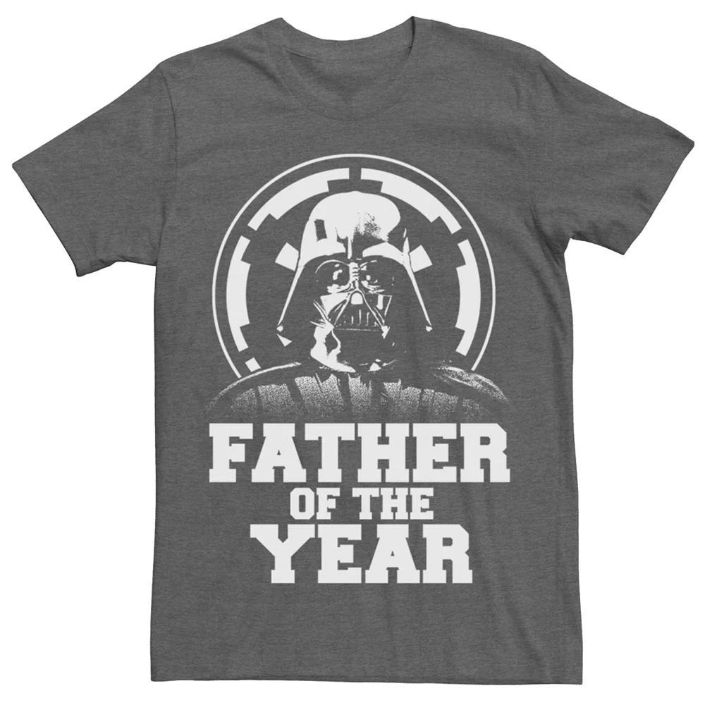 Men's Star Wars Darth Vader Father Of The Year Tee, Size: Small, Grey Heather Product Image