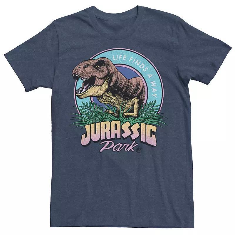 Men's Jurassic Park Life Finds A Way Vibrant Graphic Tee, Size: XL, Red Product Image