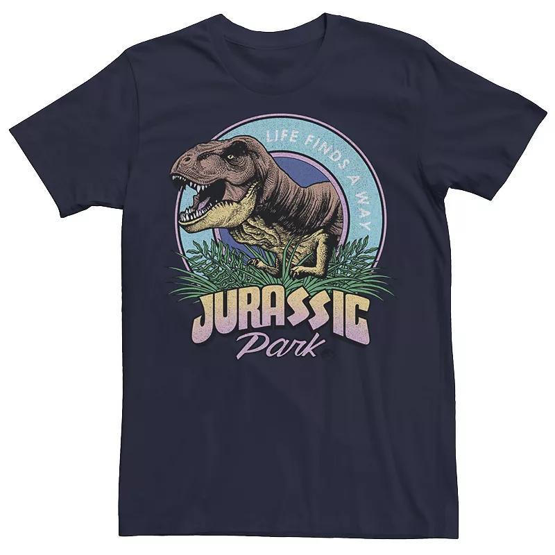 Men's Jurassic Park Life Finds A Way Vibrant Graphic Tee, Size: XL, Red Product Image