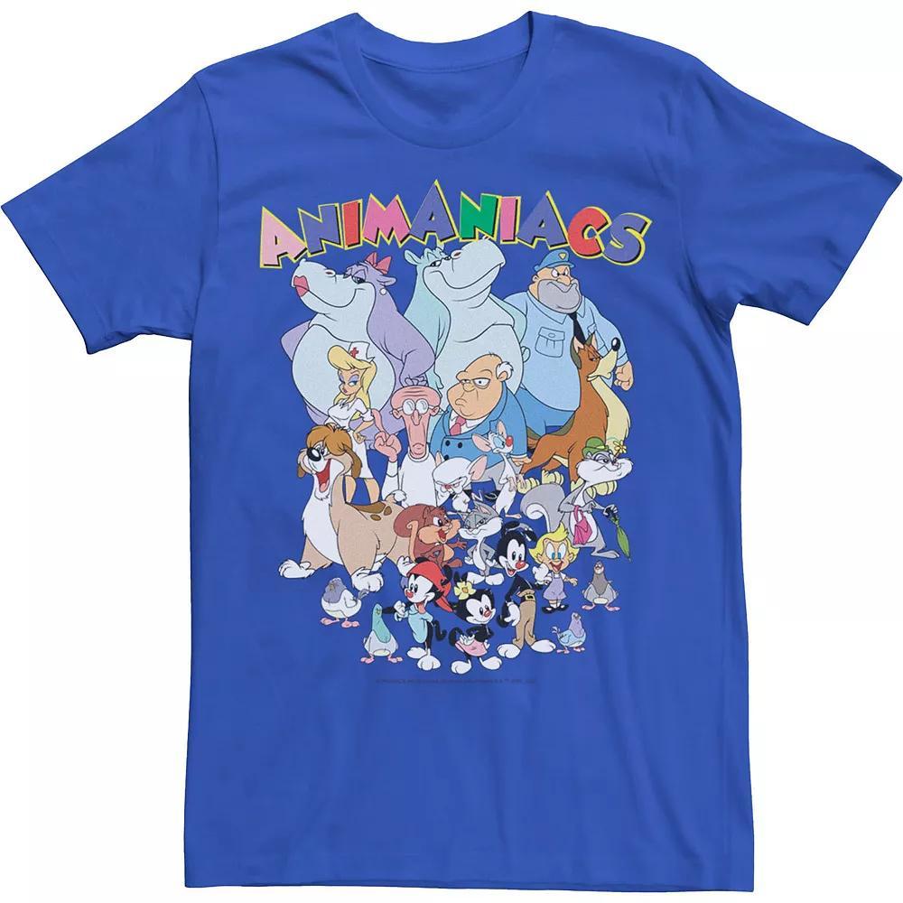 Men's Animaniacs Group Shot Logo Tee, Size: Small, Royal Product Image