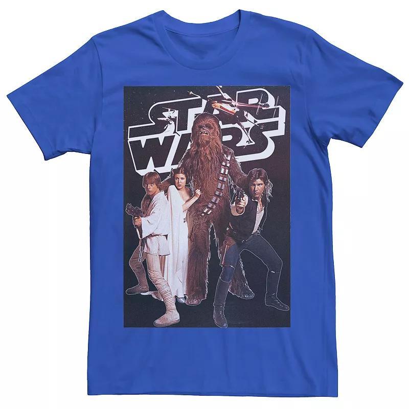 Men's Star Wars Vintage Group Poster Tee, Size: Small, Red Product Image