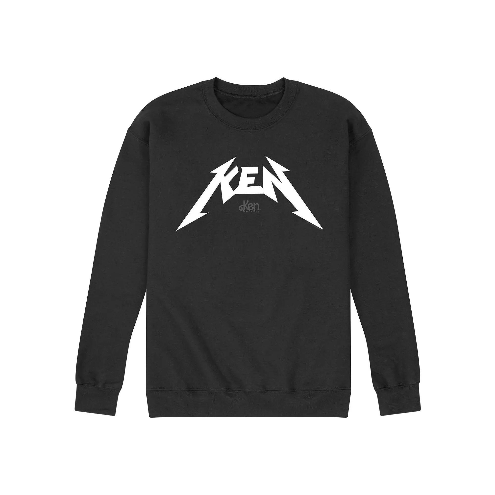 Mens Barbie The Movie Ken Rock Logo Fleece Sweatshirt Product Image