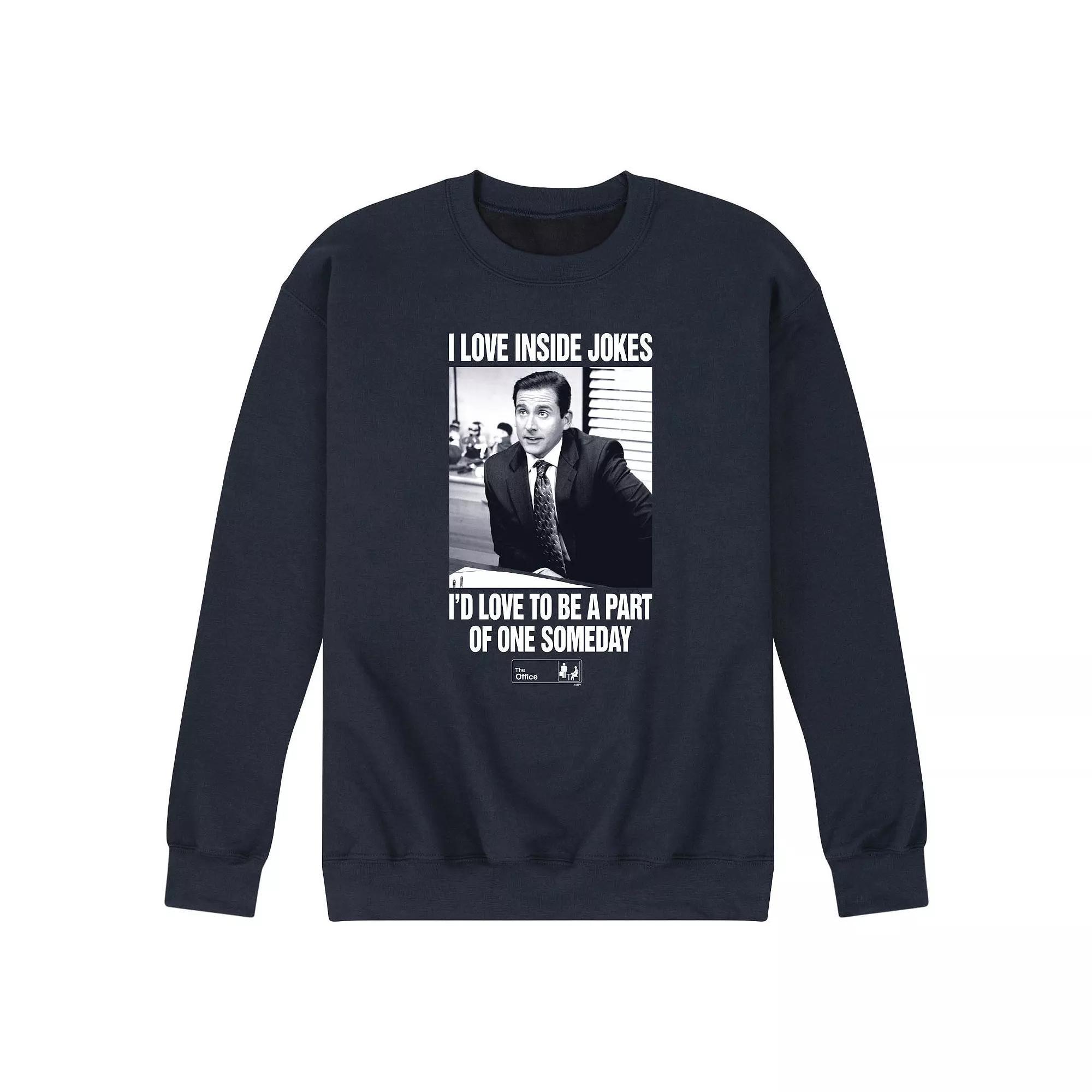 Mens The Office Michael Love Inside Jokes Sweatshirt Product Image