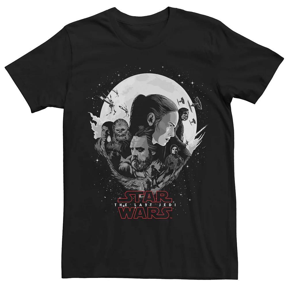 Mens Star Wars The Last Jedi Tonal Poster Tee Grey Heather Product Image