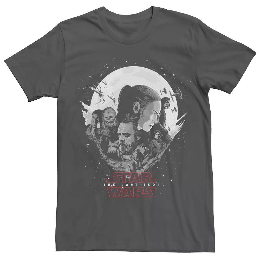 Mens Star Wars The Last Jedi Tonal Poster Tee Grey Heather Product Image