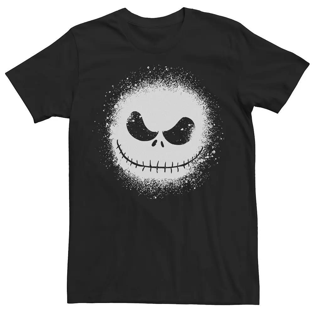 Disney's The Nightmare Before Christmas Jack Skellington Men's Paint Splatter Tee, Size: Medium, Black Product Image