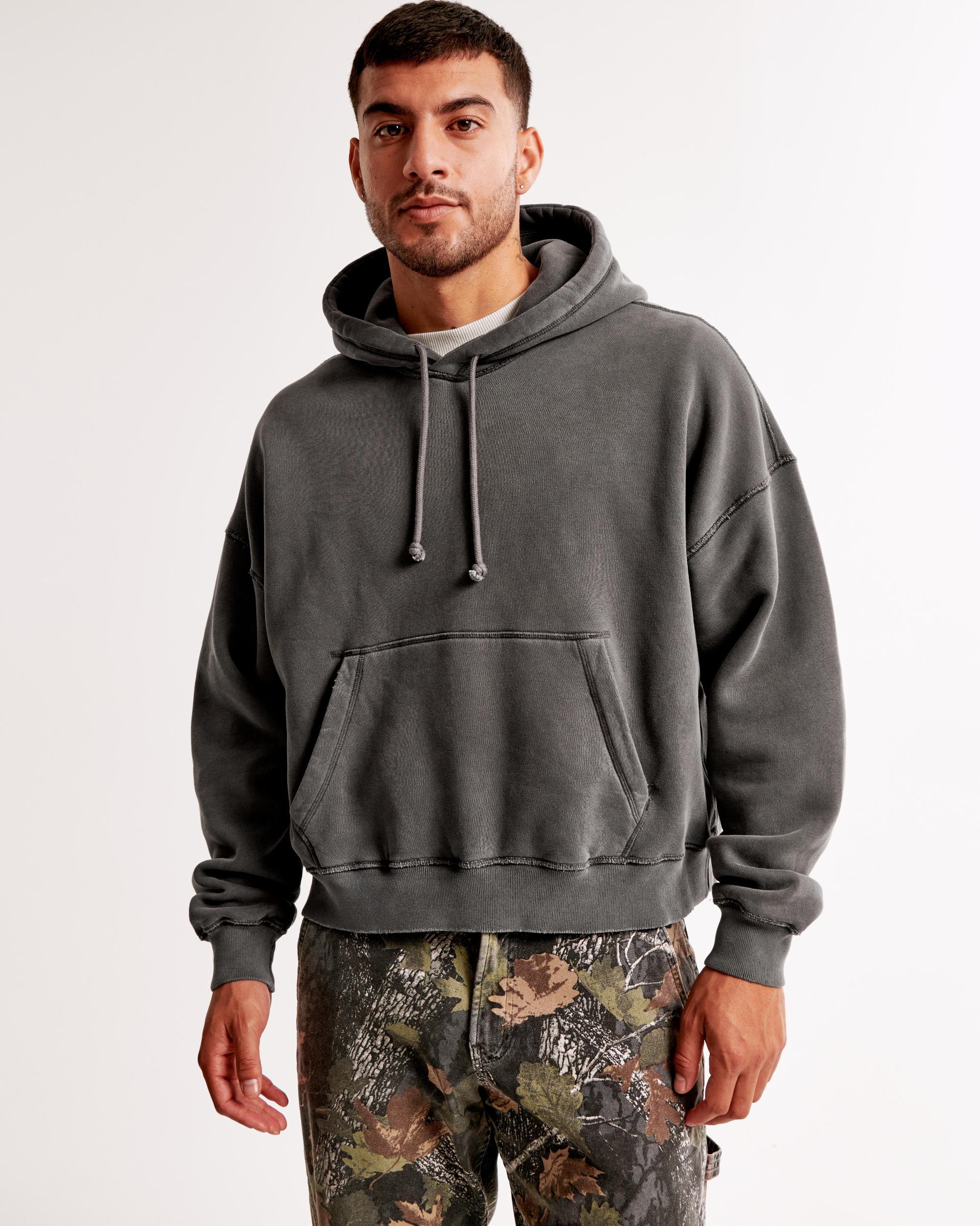 Essential Cropped Popover Hoodie Product Image