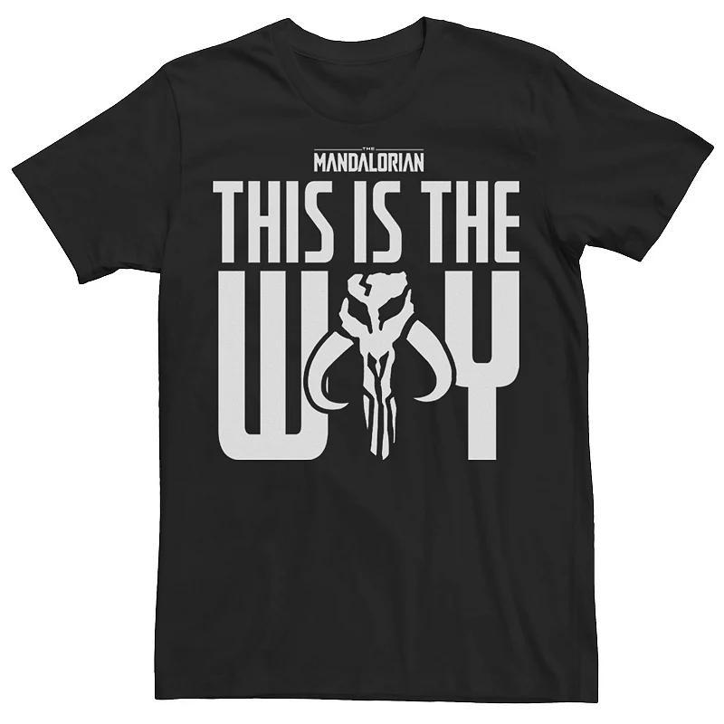 Men's Star Wars The Mandalorian This Is The Way Mythosaur Block Tee, Size: XXL, Black Product Image