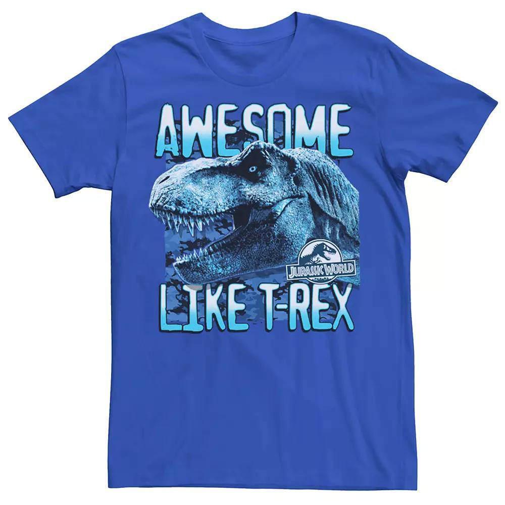 Men's Jurassic World Two Awesome Lke T-Rex Tee, Size: Small, Royal Product Image