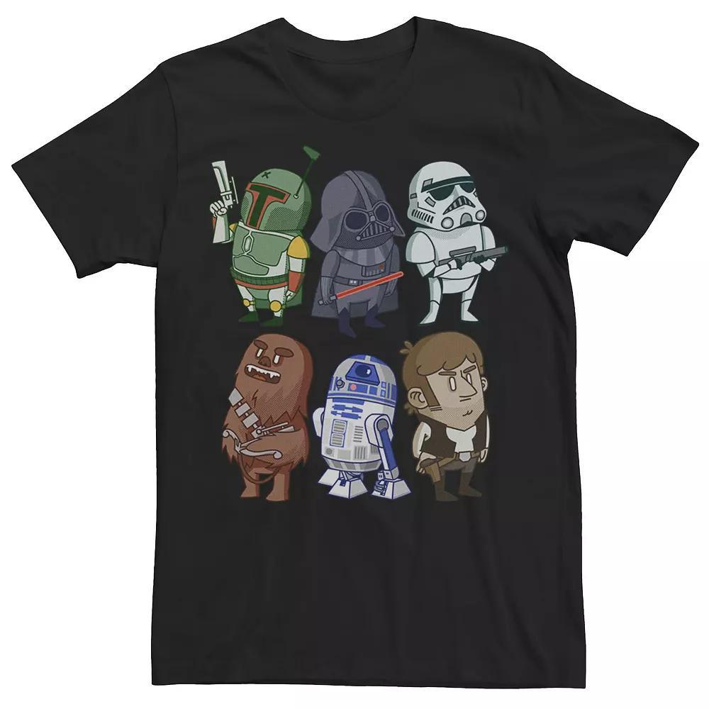 Men's Star Wars Character Doodles Graphic Tee, Size: Large, Blue Product Image
