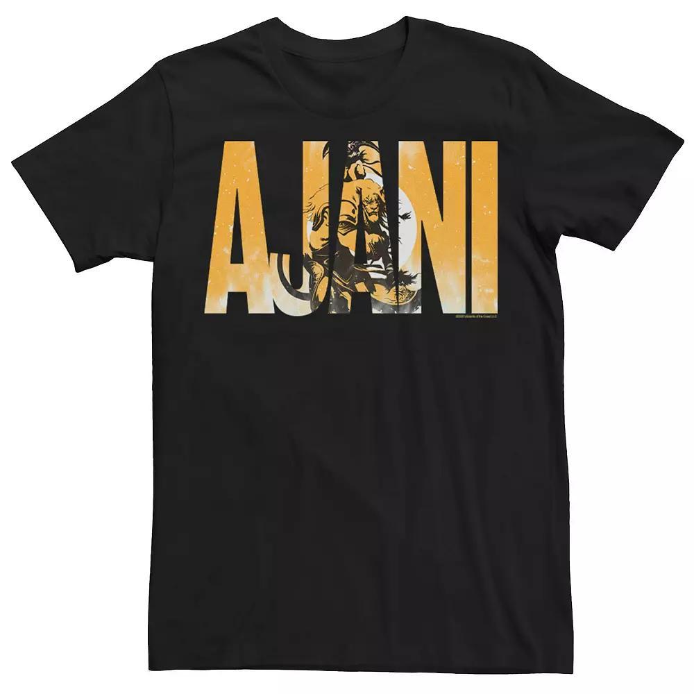 Men's Magic The Gathering Ajani Text Tee, Size: Large, Black Product Image