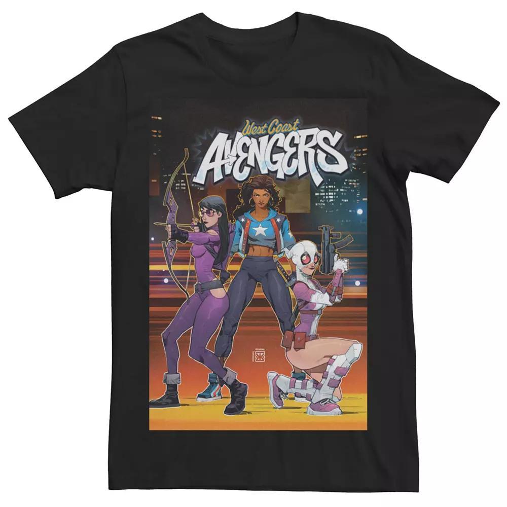 Mens Marvel Westcoast Avengers Comic Cover Tee Product Image