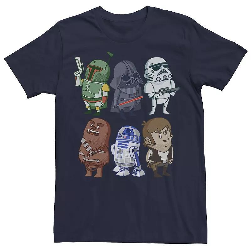 Men's Star Wars Character Doodles Graphic Tee, Size: Large, Blue Product Image
