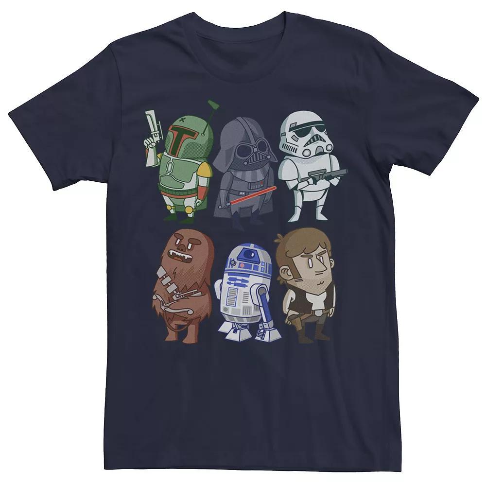 Men's Star Wars Character Doodles Graphic Tee, Size: Large, Blue Product Image