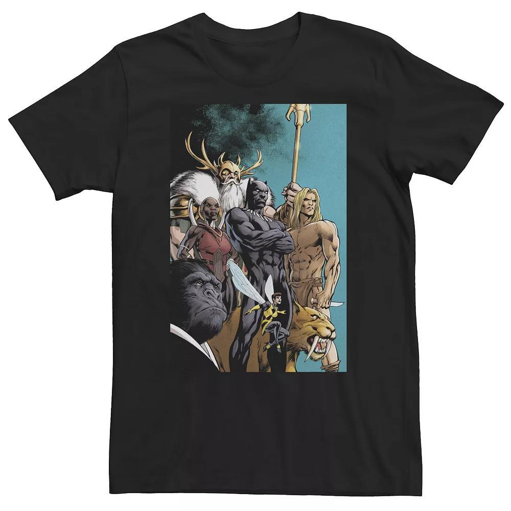 Big & Tall Marvel Comixology Black Panther Comic Cover Tee, Men's, Size: 3XL Tall Product Image
