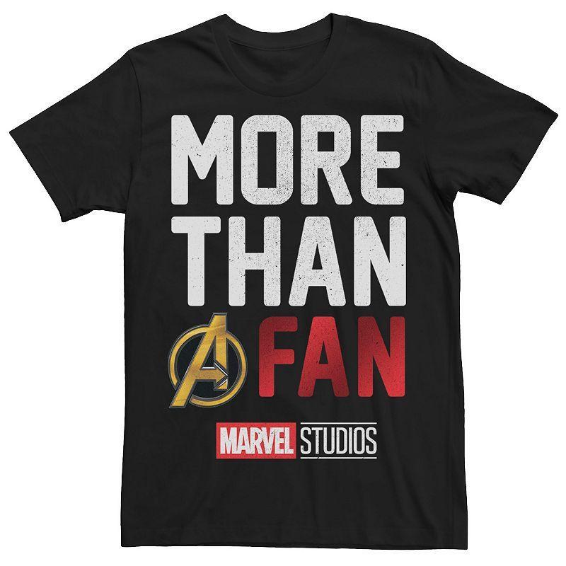 Men's Marvel Studios MORE THAN A FAN 10th Anniversary Graphic Tee, Size: Medium, Black Product Image