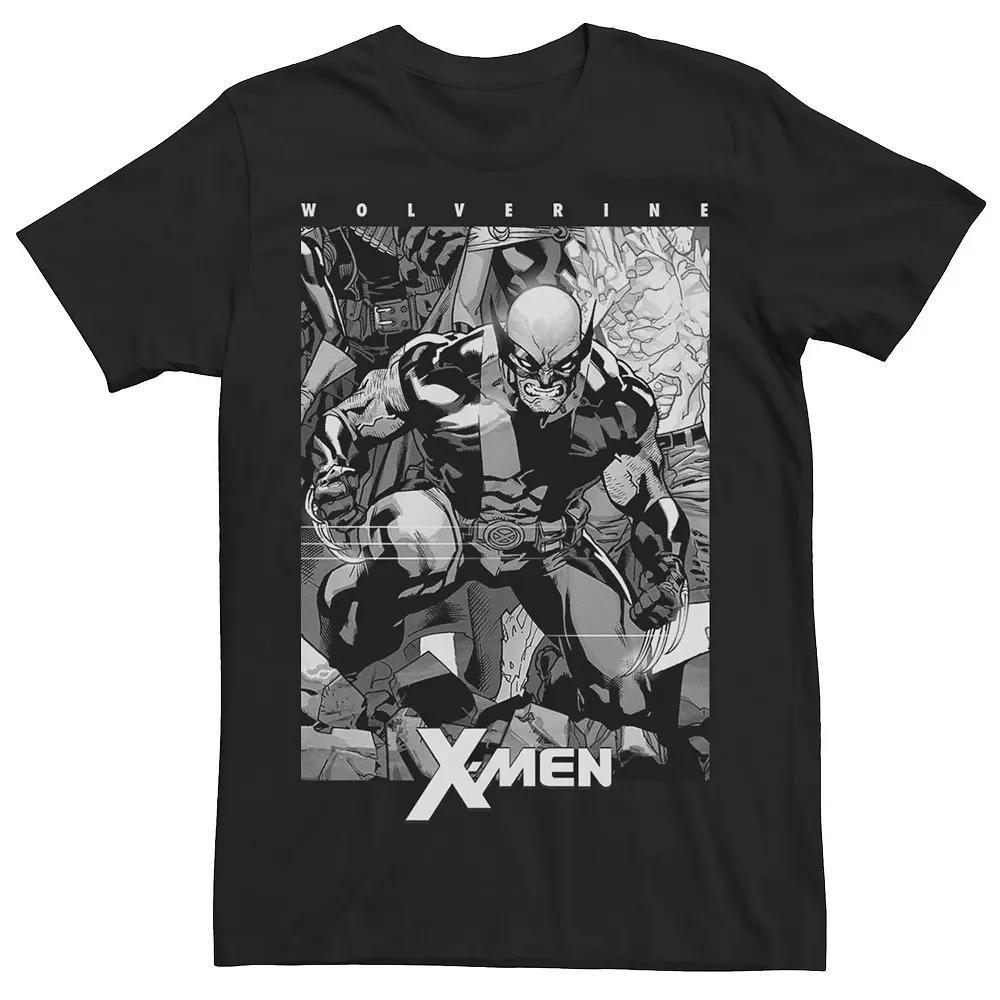 Men's Marvel X-Men Wolverine Black & White Comic Panel Tee, Size: XL Product Image