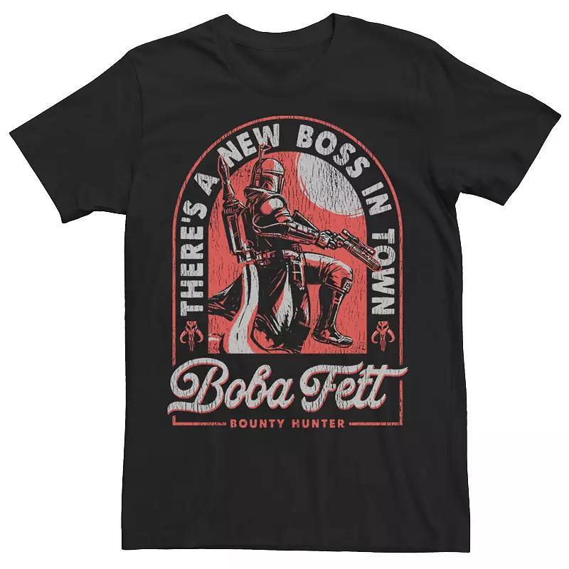 Men's Star Wars Boba Fett There's A New Boss In Town Tee, Size: Small, Red Product Image
