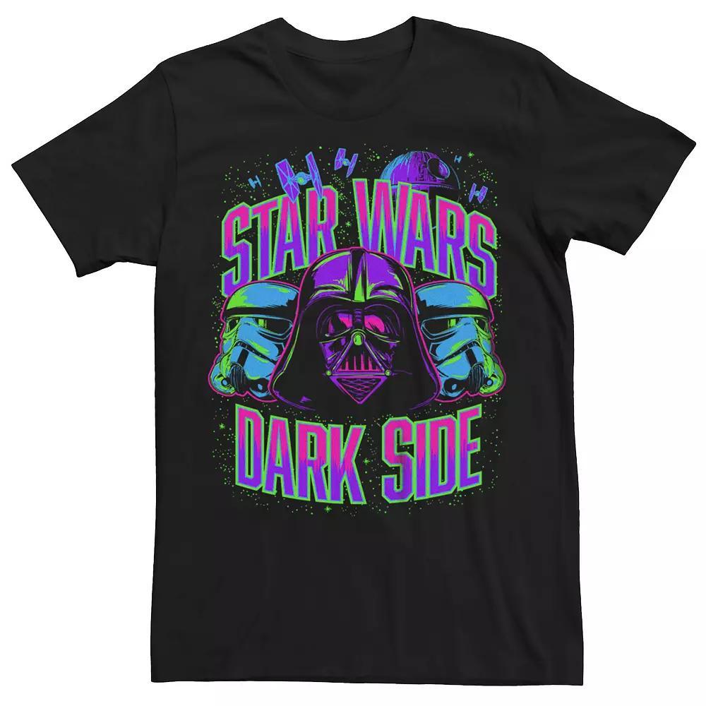 Big & Tall Star Wars Dark Side Neon Art Graphic Tee, Men's, Size: 5XL, Black Product Image