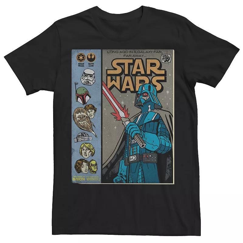 Men's Star Wars Retro Comic Book Graphic Tee, Size: 3XL, Black Product Image