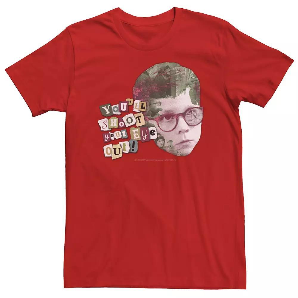 Men's Christmas Story Shoot My Eye Tee, Size: Large, Red Product Image