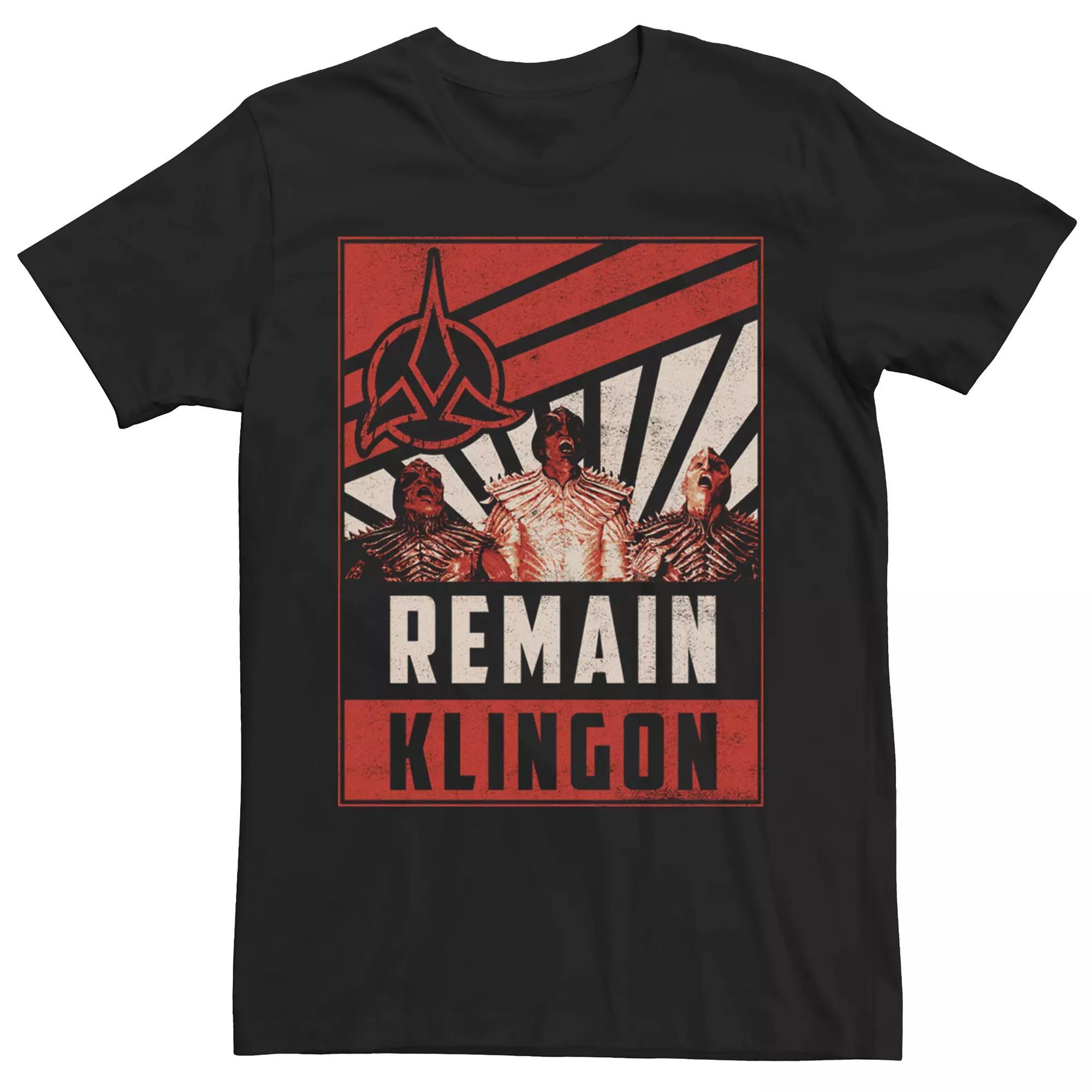 Men's Star Trek Discovery Remain Klingon Black Graphic Tee, Size: Medium Product Image