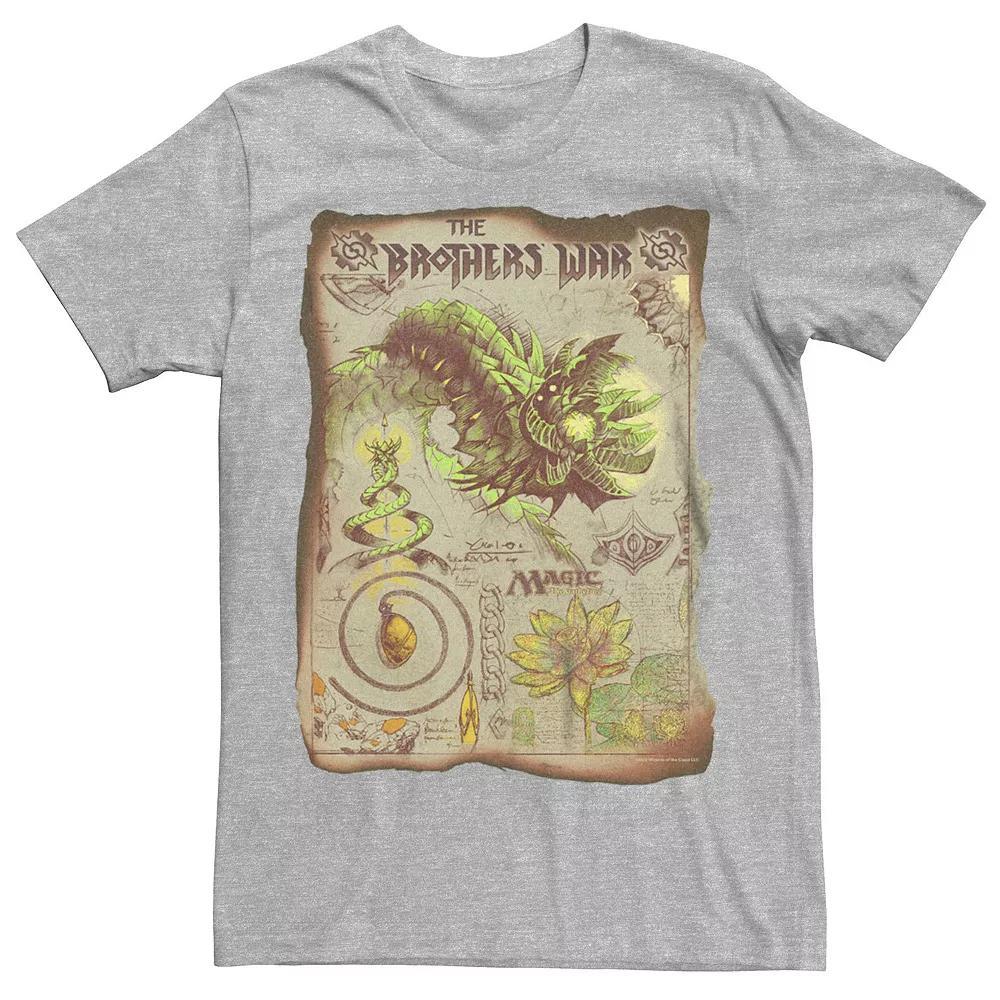 Men's Magic: the Gathering Creature Schematic Tee, Size: Small, Athletic Grey Product Image