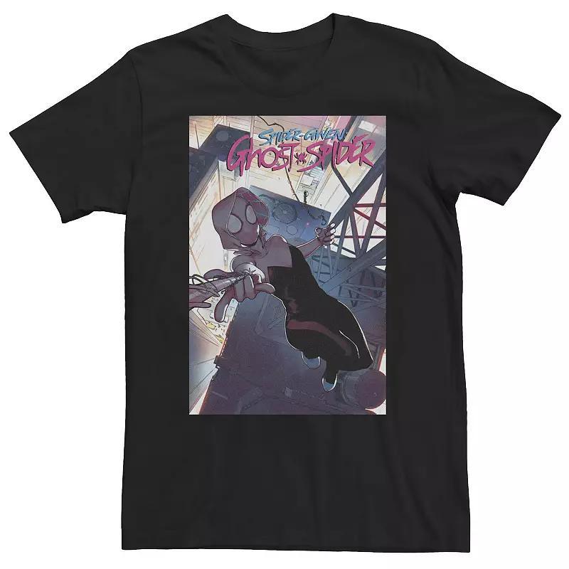 Big & Tall Marvel Comixology Ghost Spider #5 Comic Book Cover Tee, Men's, Size: 3XL Tall, Black Product Image