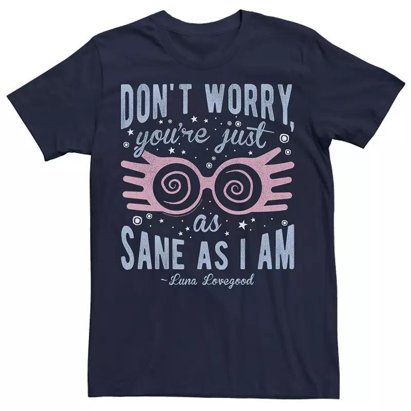 Men's Harry Potter Luna You're Just As Sane As I Am Graphic Tee, Size: Large, Black Product Image