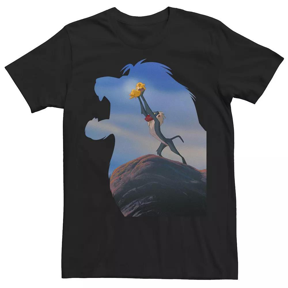 Big & Tall Disney Lion King Rafiki Holding Baby Simba Tee, Men's, Size: XXL Tall, Black Product Image