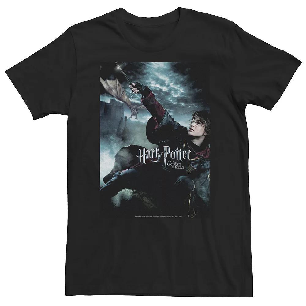 Big & Tall Harry Potter And The Goblet Of Fire First Task Poster Tee, Men's, Size: XXL Tall, Black Product Image