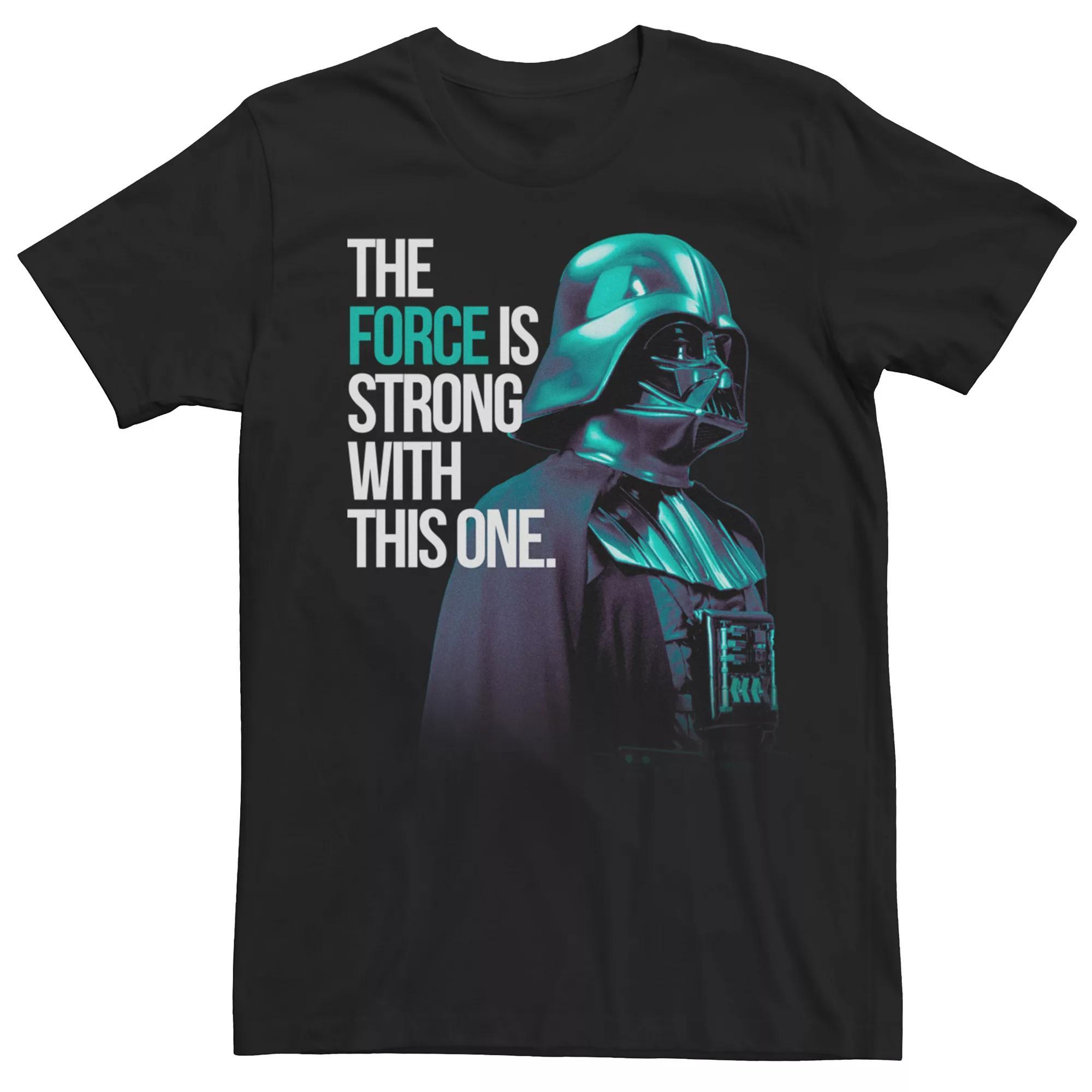 Men's Star Wars Darth Vader The Force Is Strong With This One Portrait Tee, Size: Large, Black Product Image