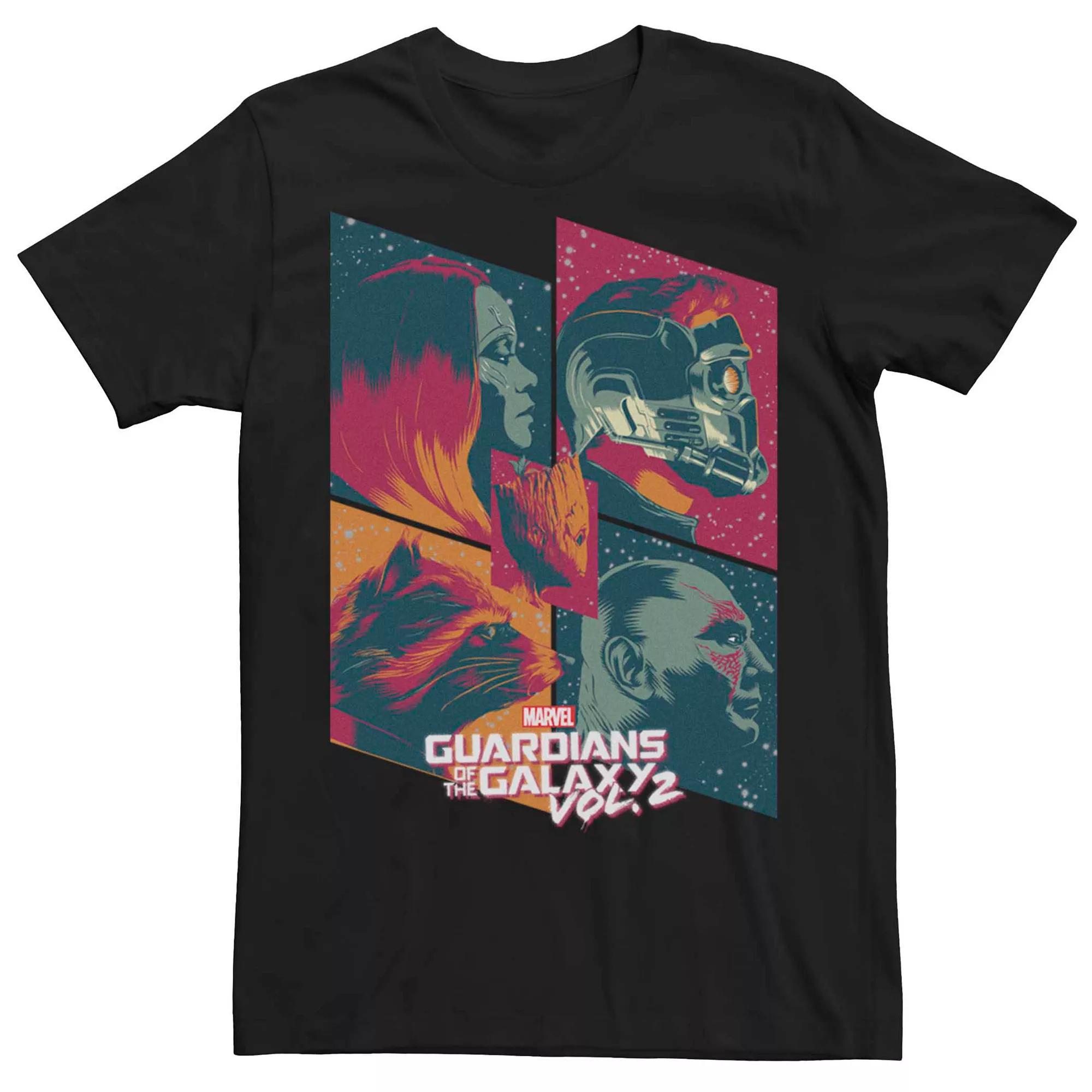 Men's Marvel "Guardians Of The Galaxy 2" Side View Boxes Tee, Size: Small, White Product Image