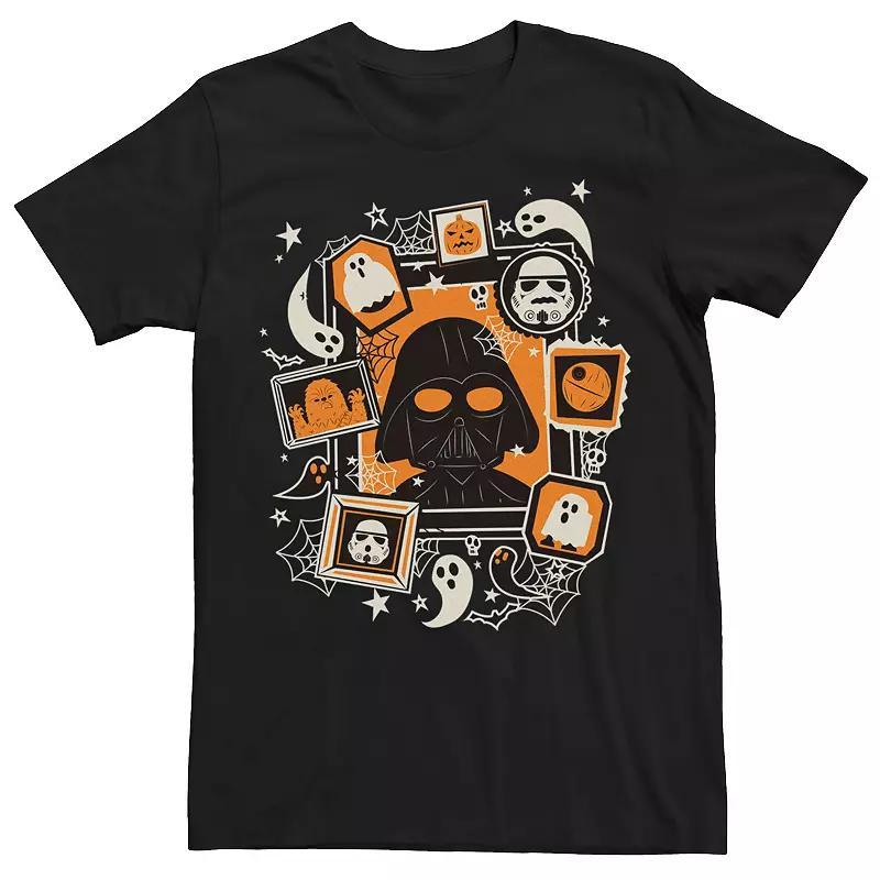 Men's Star Wars Darth Vader And Ghosts Halloween Poster Tee, Size: XXL, Black Product Image